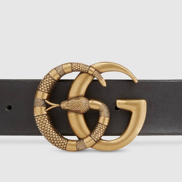 gucci double g snake belt
